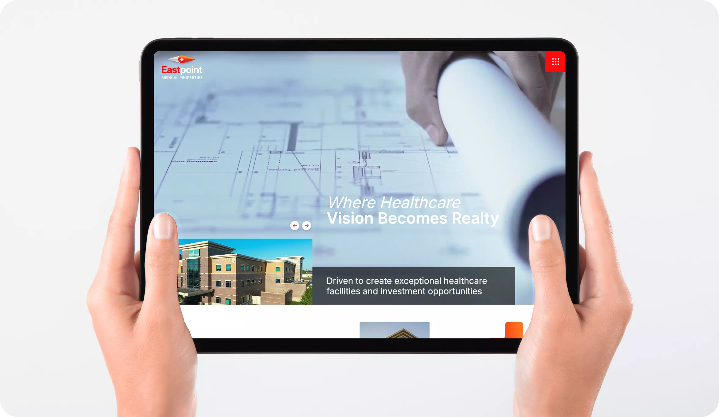 Eastpoint Medical Properties Tablet Interface Showcase