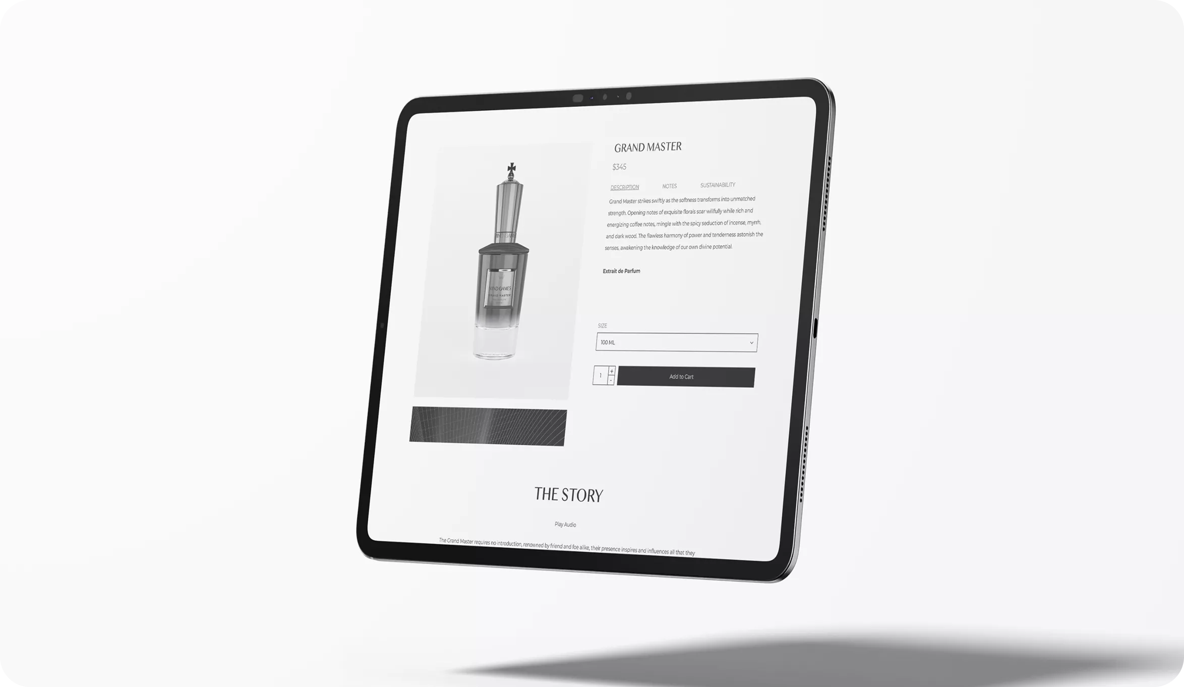 MIND GAMES Fragrance Tablet Showcase
