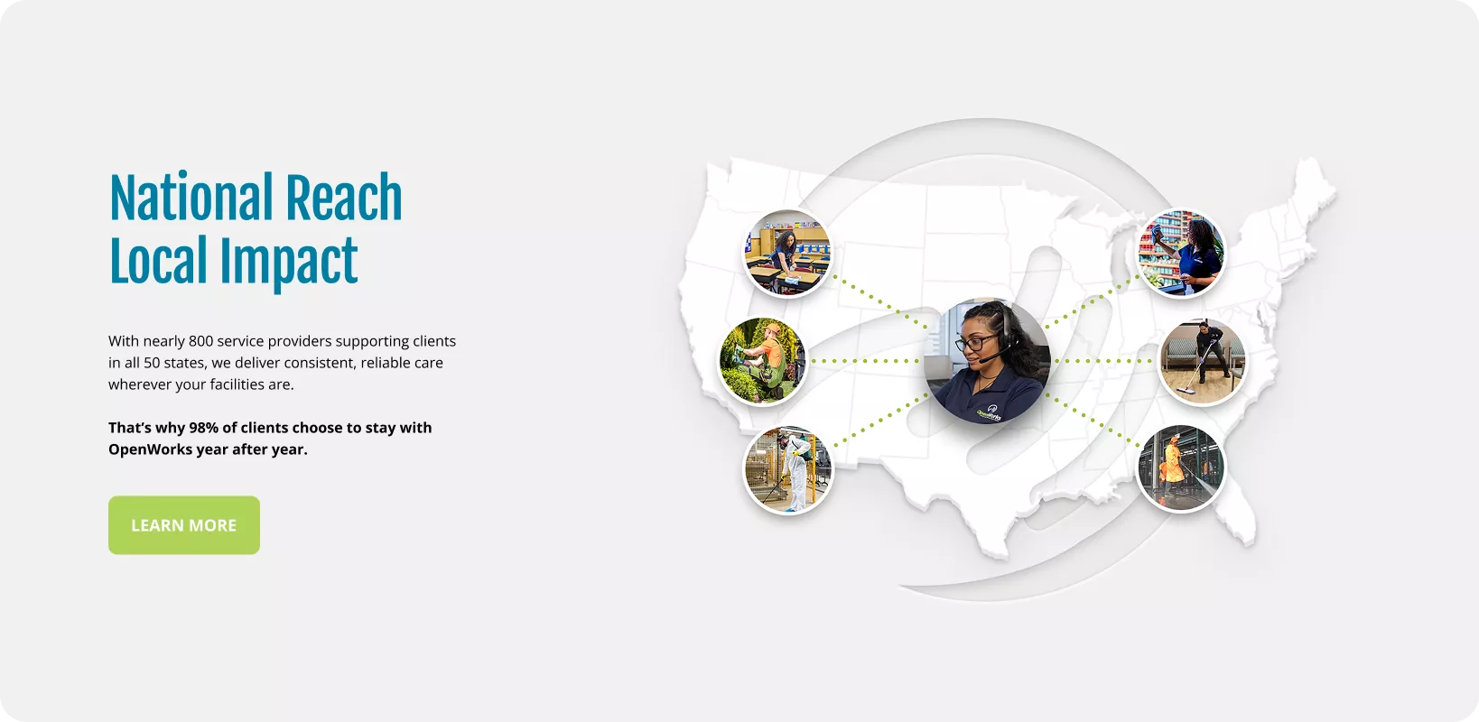 National Reach Local Impact Map
