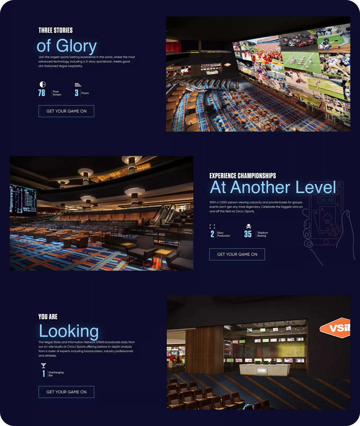 Circa Resort Interface Showcase