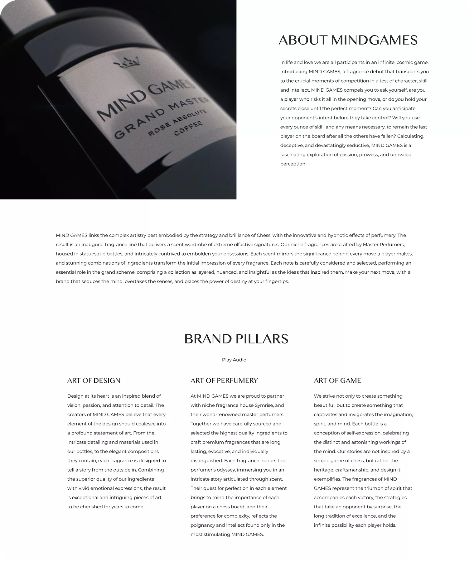 MIND GAMES Product and Brand Showcase