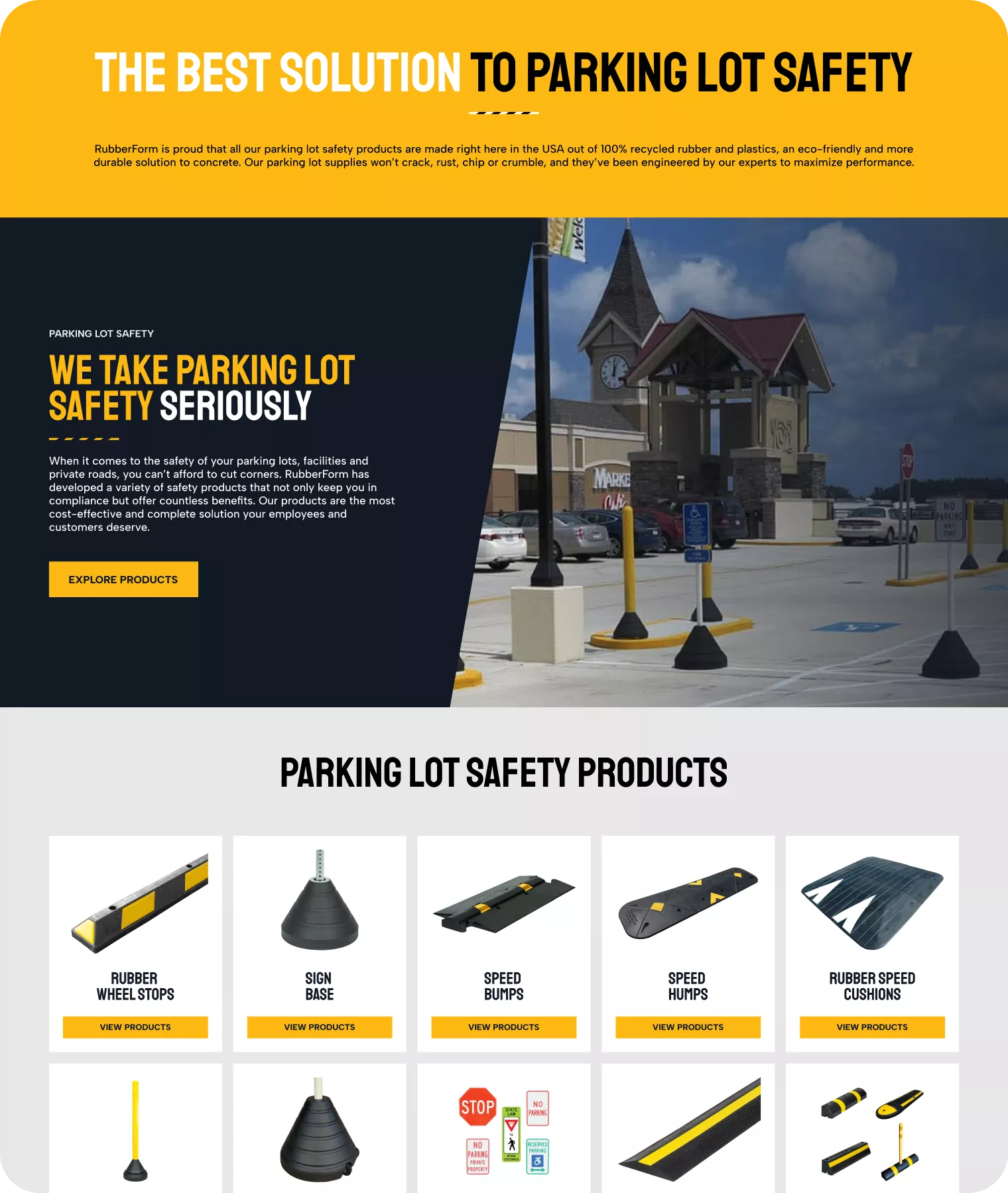 RubberForm Parking Lot Safety Products