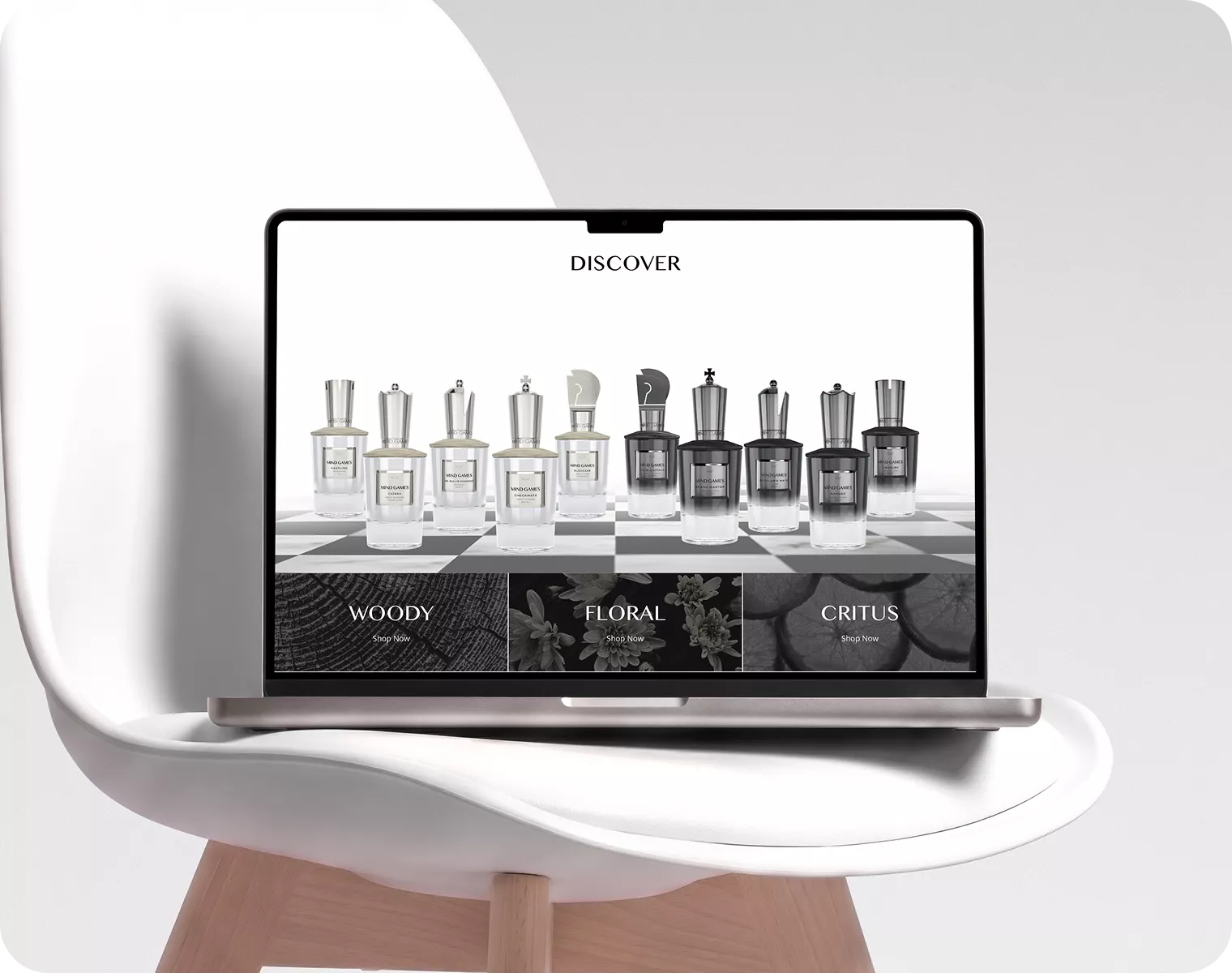 MIND GAMES Chess and Fragrance Laptop Showcase