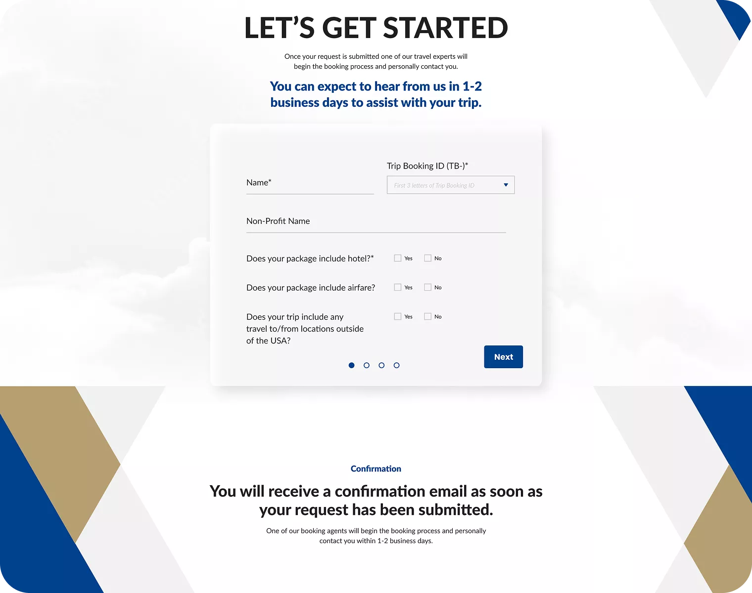 Winspire Form Confirmation Flow Showcase