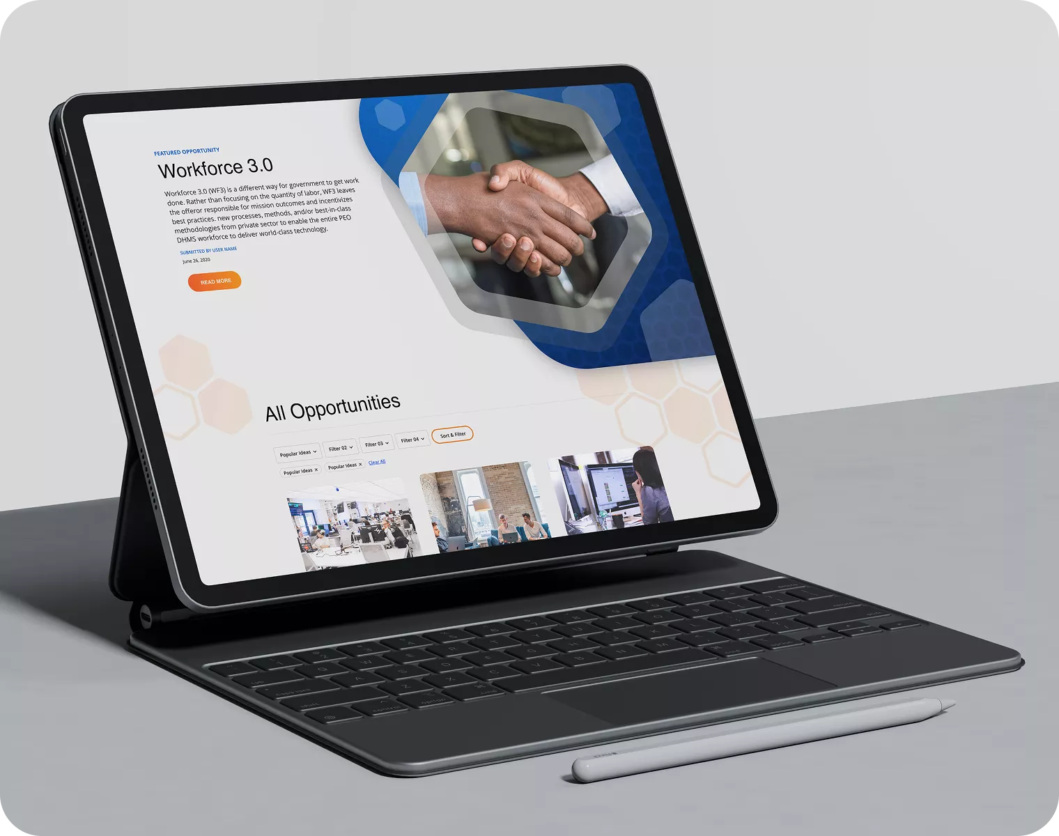 HIVE Tablet Mockup