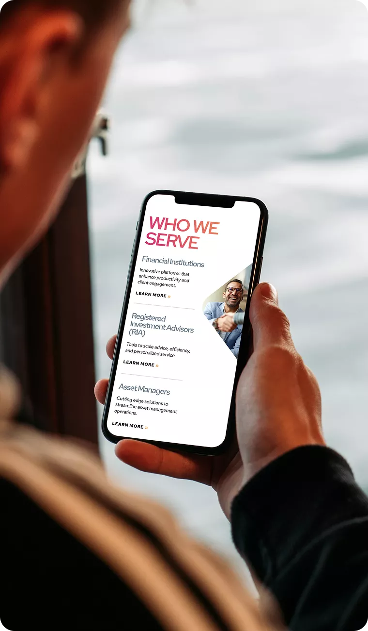 Who We Serve Mobile Experience