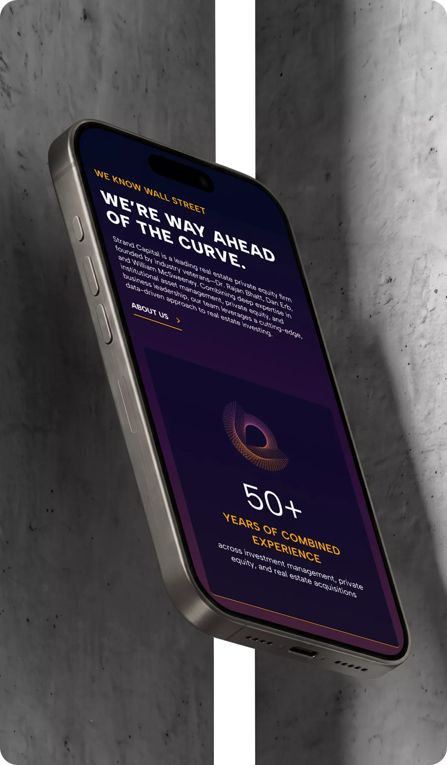 Strand Capital Mobile Interface Experience