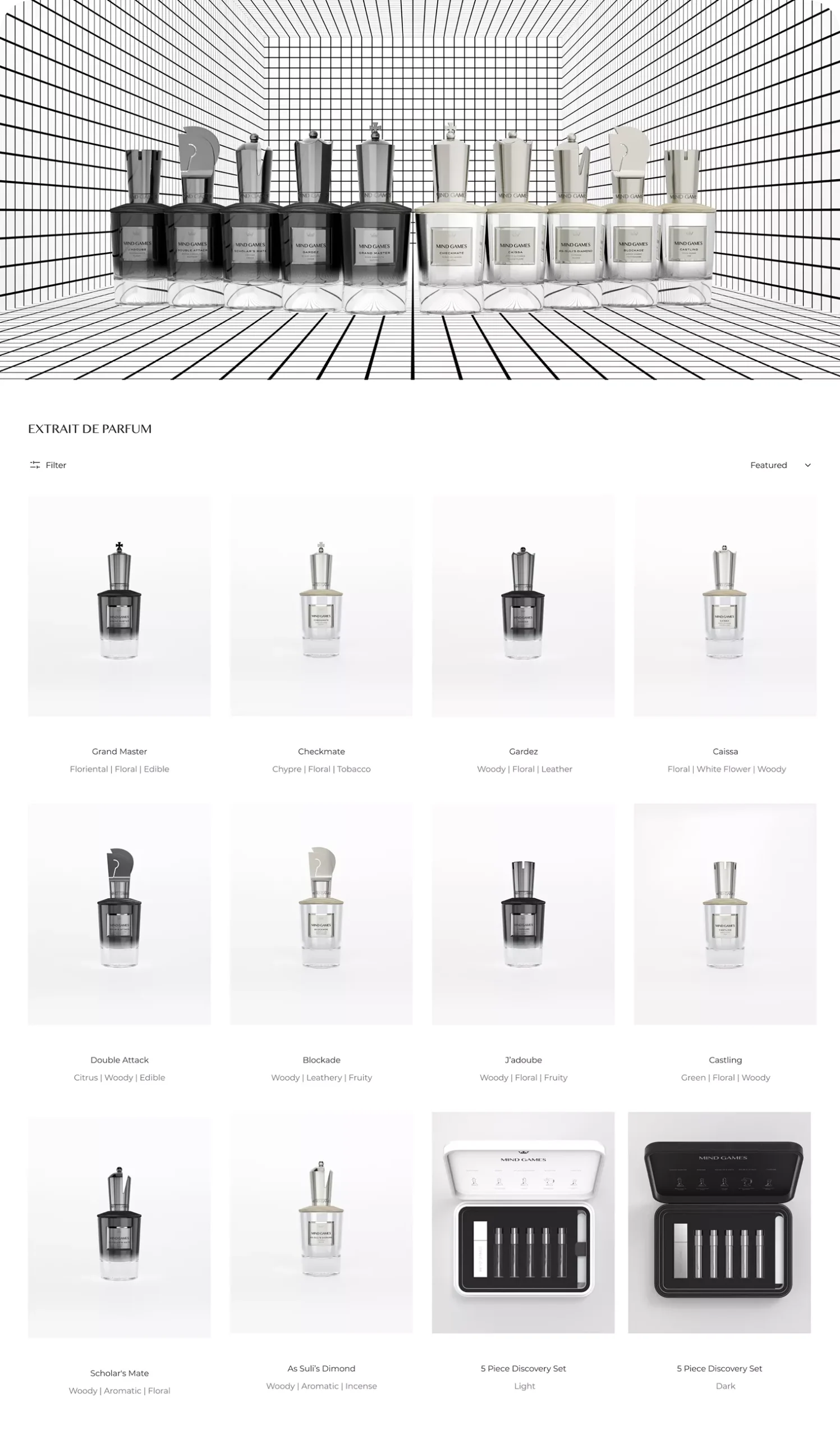 MIND GAMES E-Commerce Product Catalog Interface