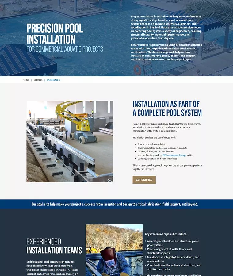 Natare Precision Installation Showcase