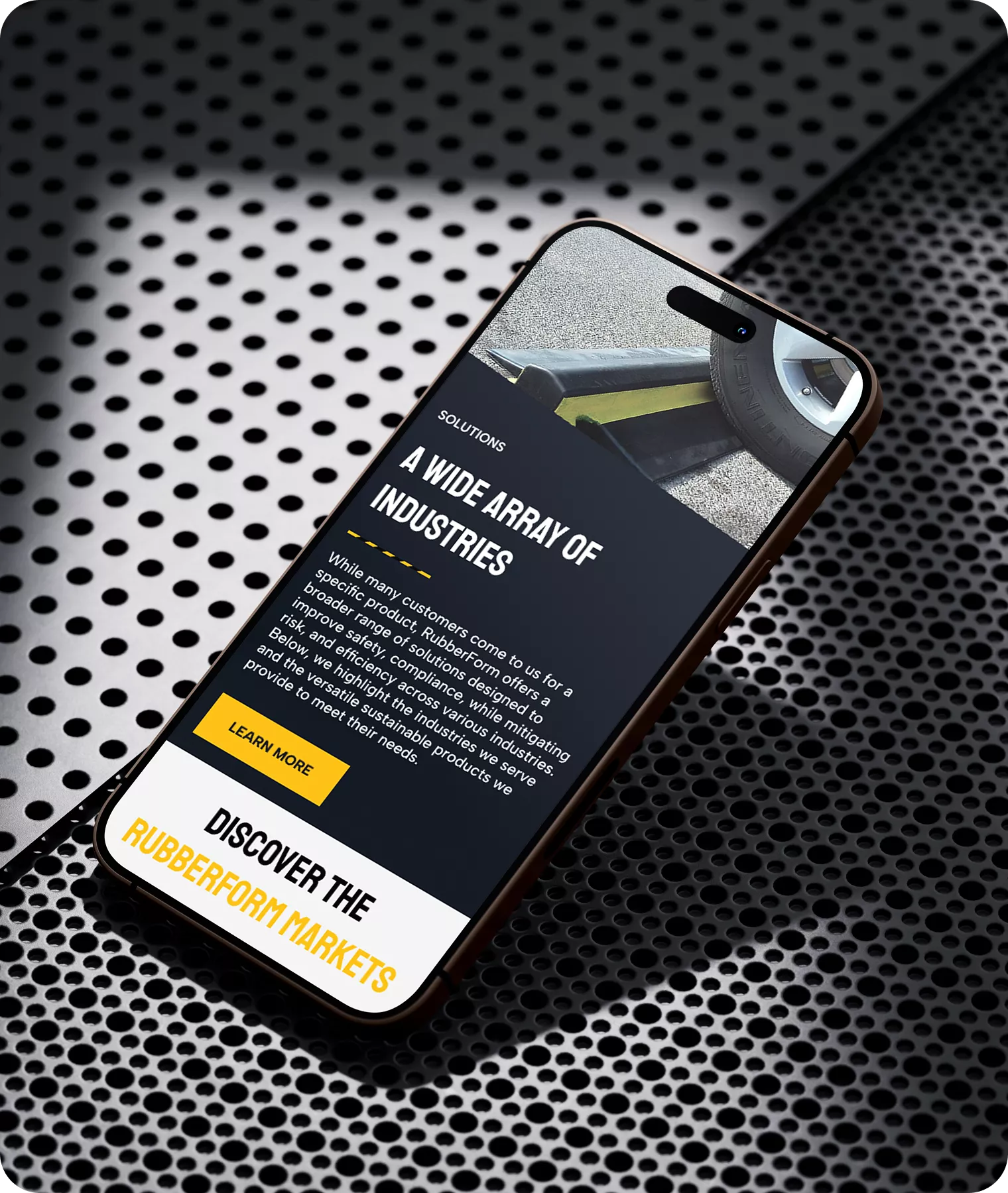 RubberForm Mobile Solutions Interface