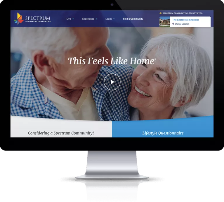 Spectrum Retirement Website After Transformation